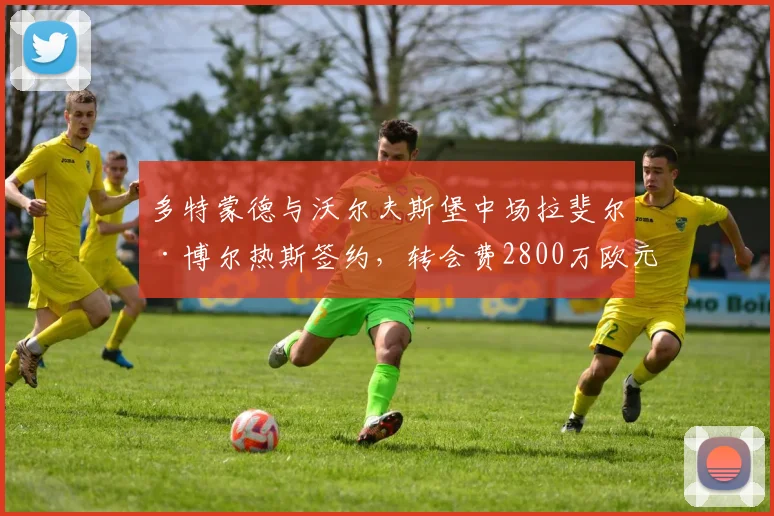 多特蒙德与沃尔夫斯堡中场拉斐尔·博尔热斯签约,转会费2800万欧元